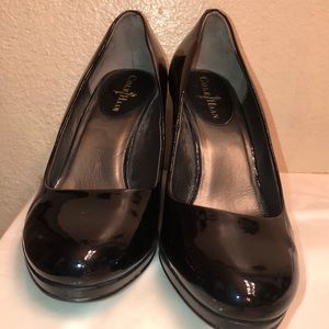 Cole Haan black patent shoes almost new.